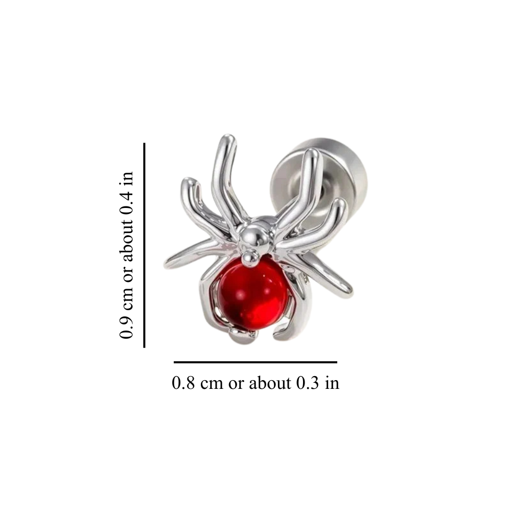 MULTICOLOR SPIDER EARRINGS (PAIR)