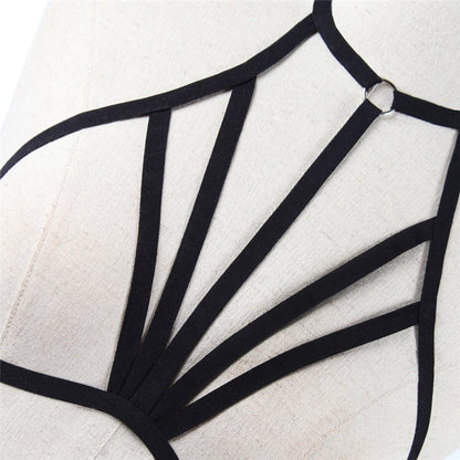 ELASTIC HARNESS BRA